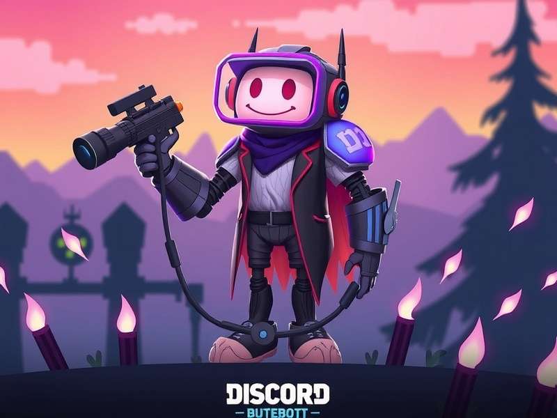 A visual representation of a Discord bot interface with commands and responses