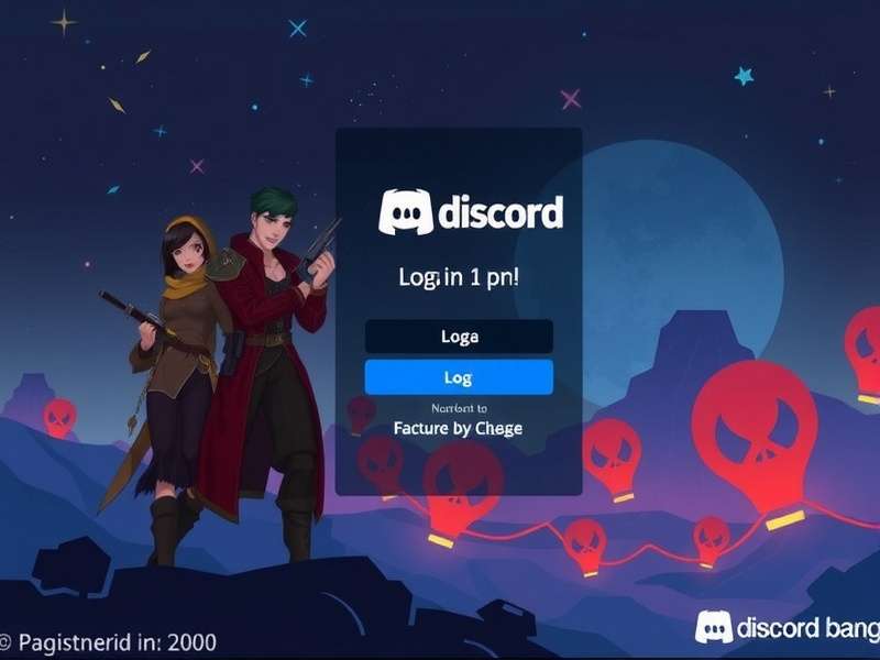 Discord login screen on multiple devices - desktop, mobile, and tablet