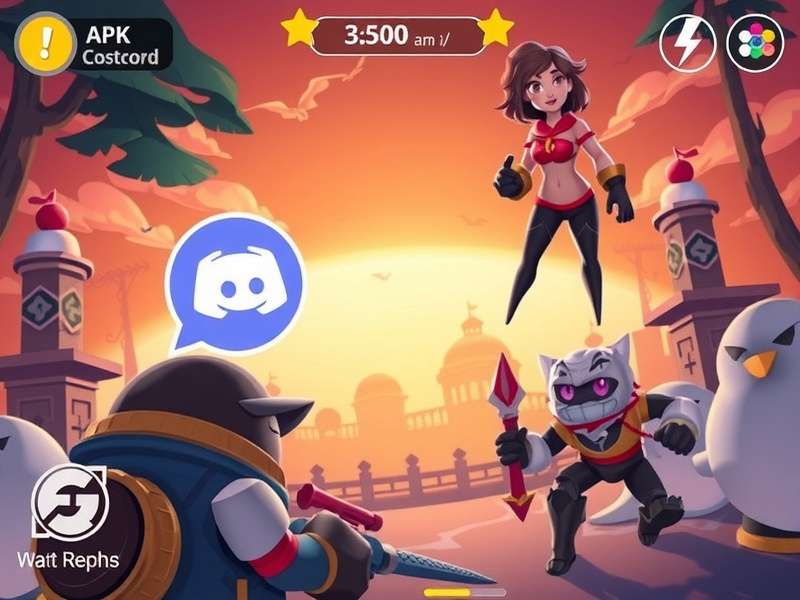 Discord Mobile App Interface on Android Phone showing servers and channels