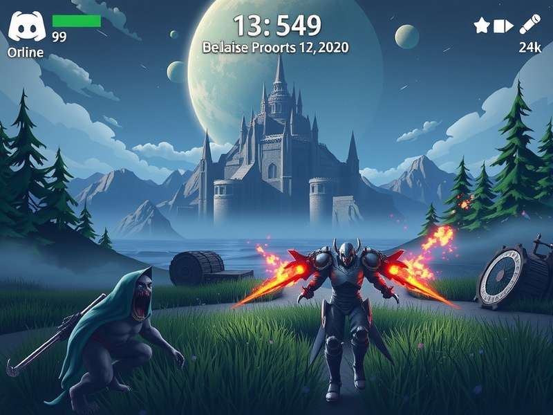 Discord bot commands and interface example