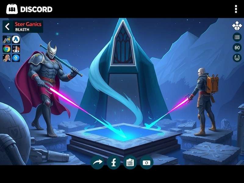 Discord PC application interface showing servers and voice channels