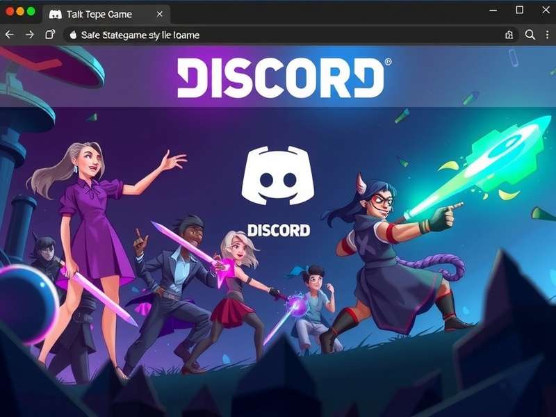 A vibrant digital illustration of the Discord logo radiating waves of connection across a dark background, symbolising its global reach.